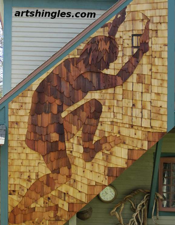 Giant Climbing up The Back Stairs