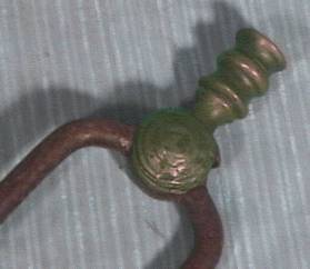 antique fireplace tongs