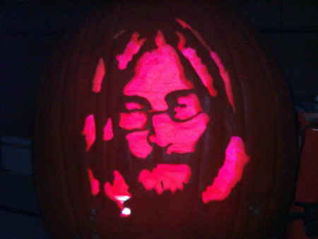 john Lennon by candle light