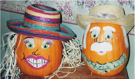 festive hat wearing couple