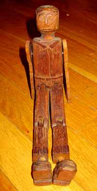 Limber Jack made from old tool handles