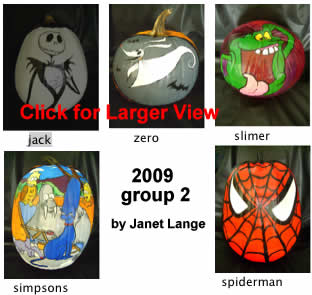 Jack Skellington zero slimer simpsons spiderman pumpkin