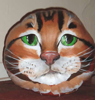 JN's Cat Pumpkin - front view