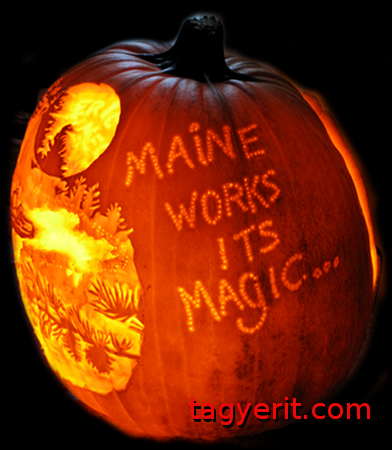 Maine Works Its Magic Pumpkin