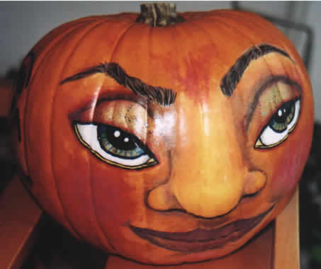 Face shop painted pumpkins