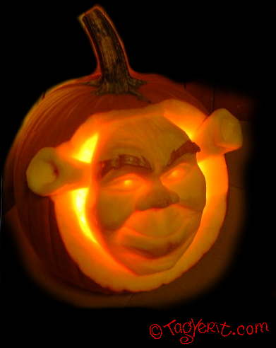 Shrek Pumpkin Carving